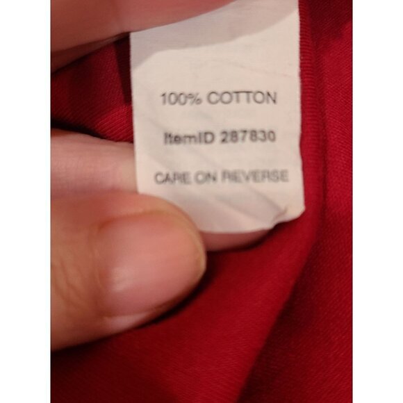 L.L. Bean Shirt Women's Large Cranberry Red Basic Long Sleeve Tee Shirt Thick - Picture 5 of 5